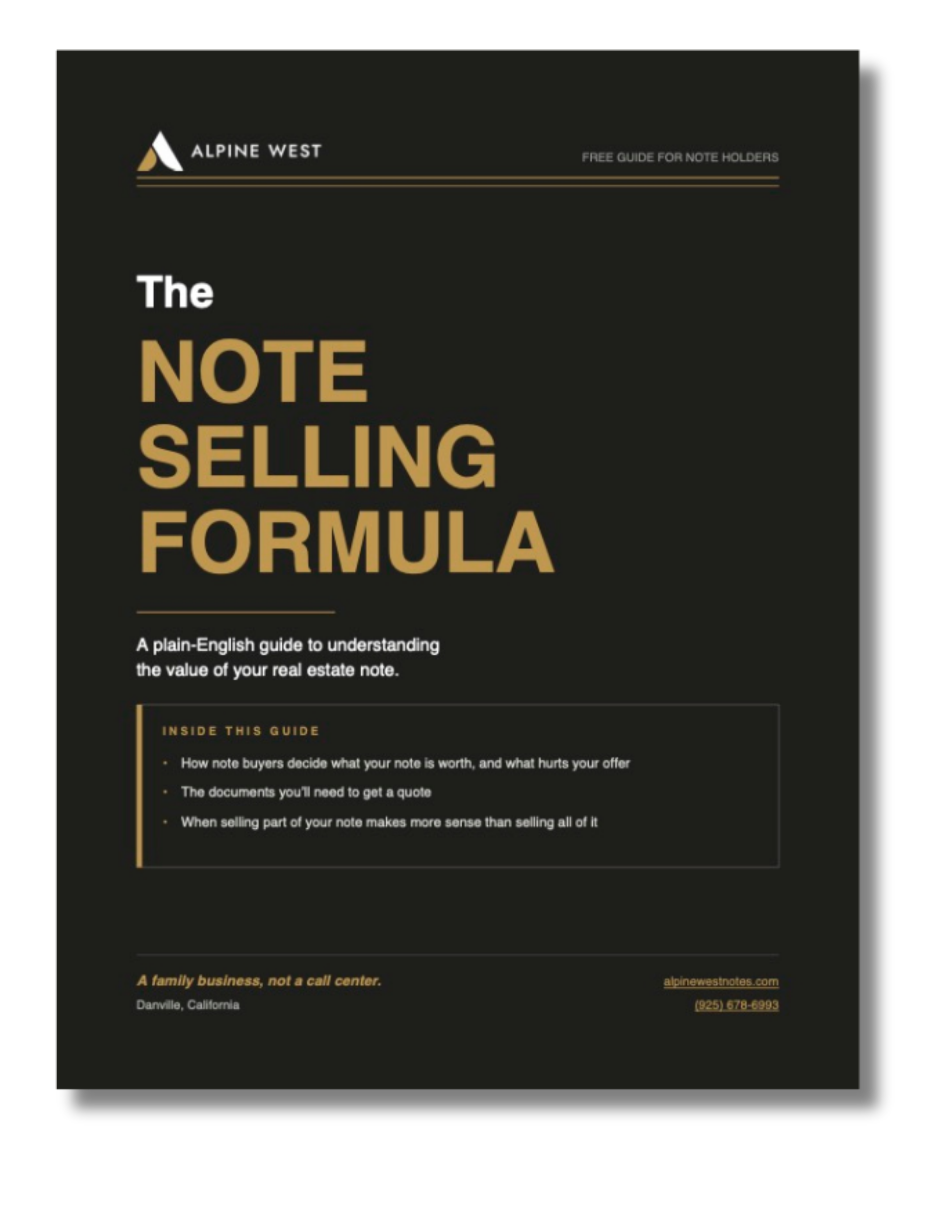 Alpine West Notes - Free eBook Download - The Note Selling Formula Guide